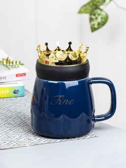 Voncasa - Coffee Mug with Lid (410 Ml)