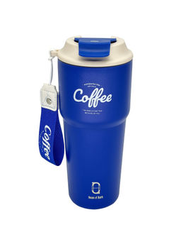 House of Quirk - Blue Stainless Steel Insulated Travel Coffee Mug