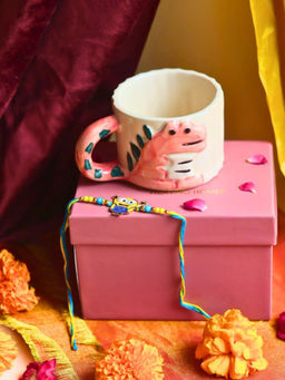 WEAVING HOMES - Dino Mite Coffee Mug & Rakhi