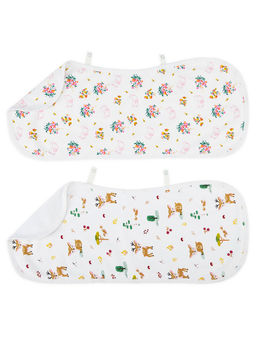 Haus & Kinder - Safari Blossom Burp Cloth (Pack of 2)
