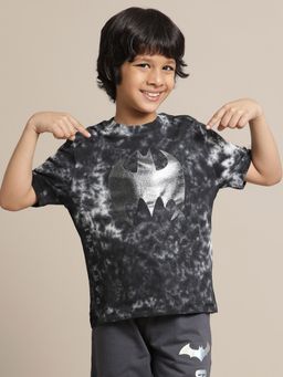 Kidsville - Multi-Color Batman Graphic Printed Regular Fit T-Shirt