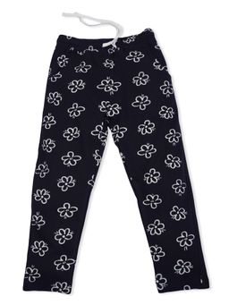 Bodycare - Girls Navy Blue Floral Print Joggers