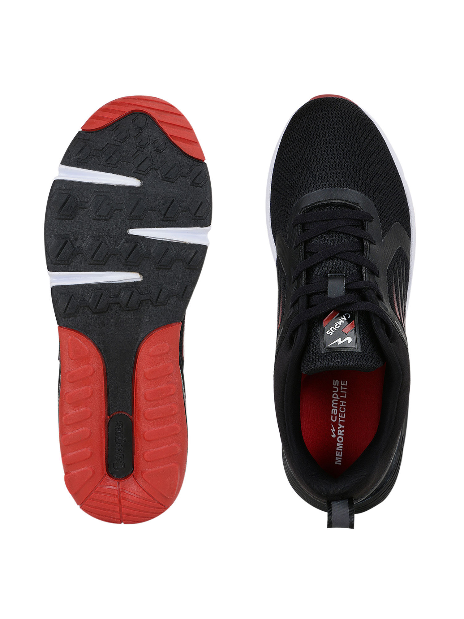 Campus Tormentor Black Running Shoes 