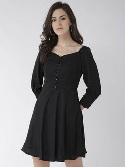 Twenty Dresses by Nykaa Fashion - Black Spark In The Classic Polka Dress