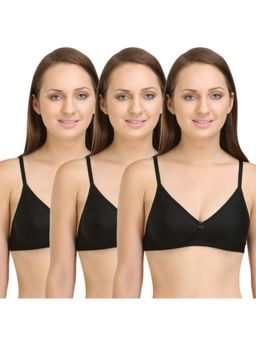 Bodycare - Perfect Coverage Bra In Black Color (Pack of 3)