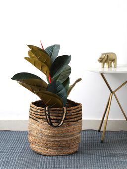 Revive Home - Beige Multi-Utility Jute Basket Planter
