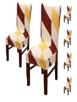 House of Quirk - Multi-Color Accent Chair Cover (Pack Of 6)
