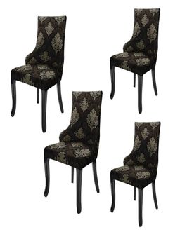 House of Quirk - Black Accent Chair Cover (Pack Of 4)