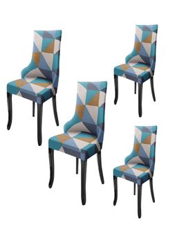 House of Quirk - Blue Accent Chair Cover (Pack Of 4)