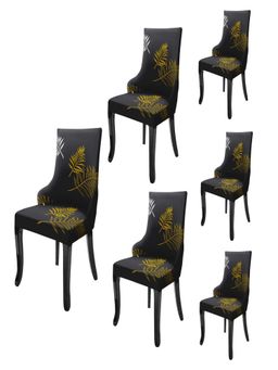 House of Quirk - Black Accent Chair Cover (Pack Of 6)