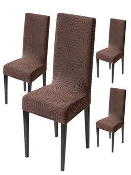 House of Quirk - Brown Accent Chair Cover (Pack Of 4)