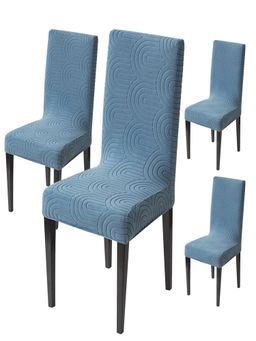 House of Quirk - Blue Accent Chair Cover (Pack Of 4)
