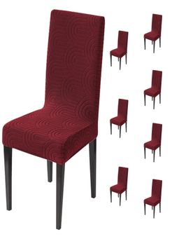 House of Quirk - Maroon Accent Chair Cover (Pack Of 8)