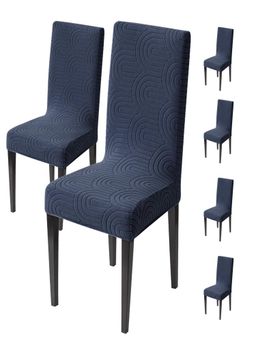 House of Quirk - Navy Blue Accent Chair Cover (Pack Of 6)