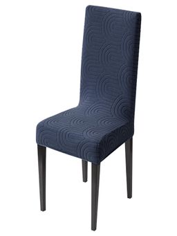 House of Quirk - Navy Blue Accent Chair Cover