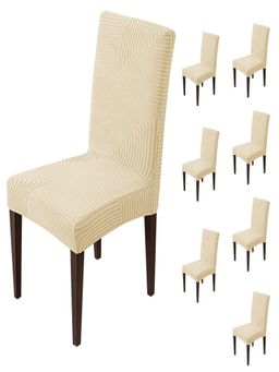 House of Quirk - Beige Accent Chair Cover (Pack Of 8)