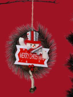 Tayhaa - Multi-Color Whimsical Merry Christmas Wreath