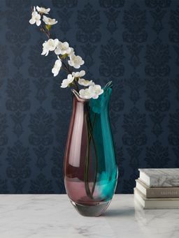 Aarvi Decor - Ocean Rose Multi-Color Glass Vase