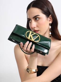Kazo - Naomi Clutch Mini Bag Faux Leather Detachable Chain
