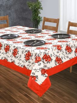 SHADES OF LIFE - New Red Rose With Plain Border Center Table Cover