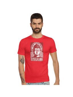 Tantra - Red Round Neck Printed T-Shirt