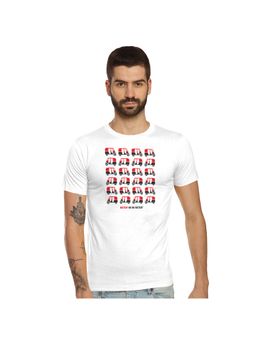 Tantra - White Round Neck Printed T-Shirt