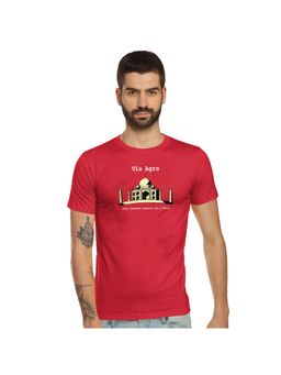Tantra - Red Round Neck Printed T-Shirt