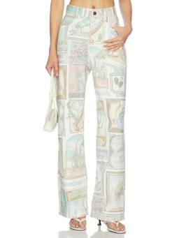 Alemais - Andie Women's Mid-Rise Straight-Leg Jeans Multi-Color