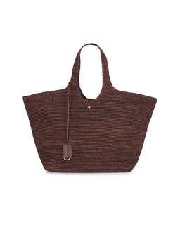 ANINE BING - Lili Raffia Tote Bag Brown