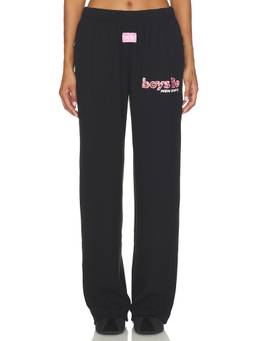 Boys Lie - Caitlyn Coded V2 Women's Drawstring Wide-Leg Palazzo Pants Black