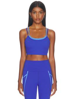 BEACH RIOT - Winston Women's Removable Pads Sports Bra Blue