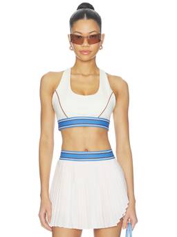 BEACH RIOT - Lucille Women's Removable Pad Racerback Sports Bra White