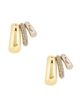 Demarson - Alexa Trio Women's Rhinestone Stacked Ear Cuff Gold
