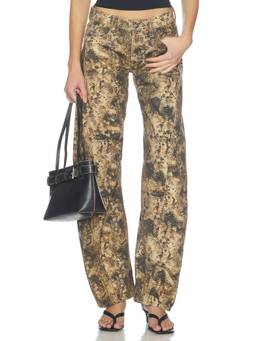 Free People - X We The Free Women's Low Rise Wide Jeans Brown