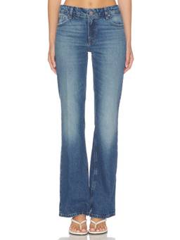 Good American - Vintage Women's Low Rise Bootcut Jeans Blue