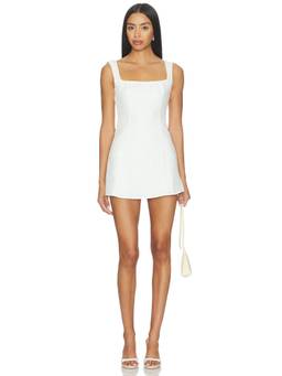 MORE TO COME - Oriana Women's Bow Back Cut-Out Mini Dress White