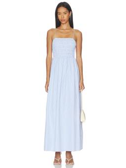 MORE TO COME - Tanner Women's Smocked Sleeveless Maxi Dress Blue