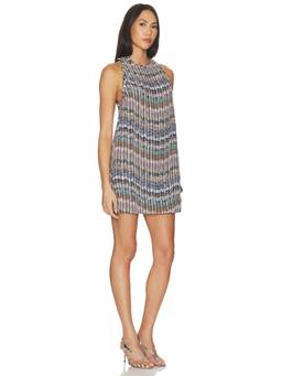 Missoni - Metallic Tweed Women's Sleeveless Embellished Mini Dress Multi-Color