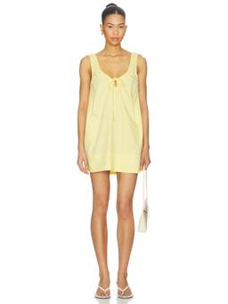 MADISON THE LABEL - Jacey Women's Sleeveless Tie-Up Mini Dress Yellow