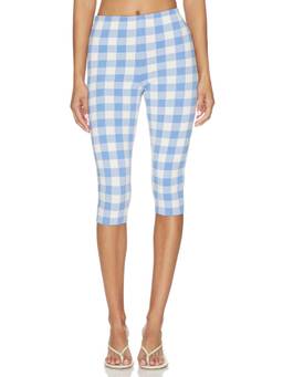 SER.O.YA - Diondra Women's Cropped Pull-On Ponte Knit Capris Blue
