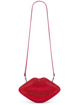 Simon Miller - Crystal Embellished Leather Clutch Red