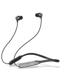 pTron - Tangent Duo Bluetooth 5.2 Wireless Headphones with 24Hrs Playback & In-Line Mic - Grey