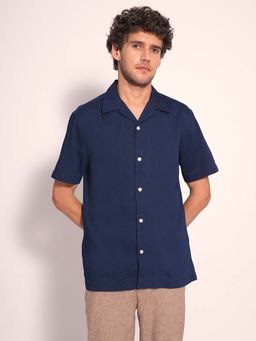 Selected - Dark Blue Organic Cotton Denim Casual Shirt