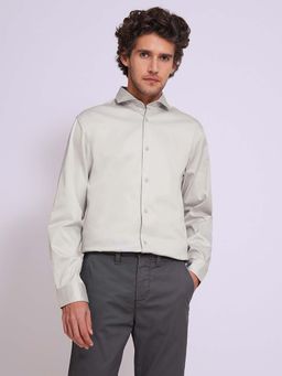Selected - Grey Cotton Formal Shirt