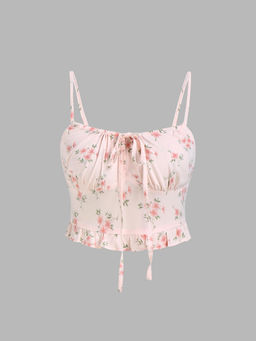 Cider - Ditsy Floral Camisole Crop Top