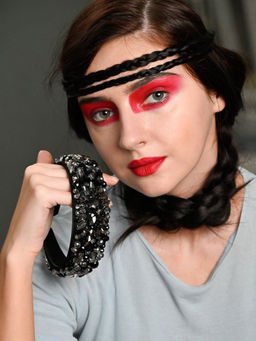 Odette - Black Band Siler Crystal