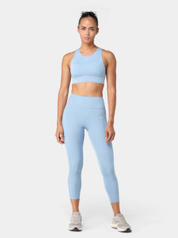 Squatwolf - Blue High Coverage Racer Back Sports Bra