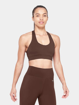 Squatwolf - Brown Racer Back Sports Bra