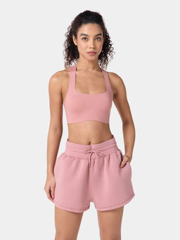 Squatwolf - Pink Neotech Square Neck Sports Bra