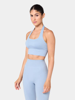 Squatwolf - Blue Seamless Contour Halter Brami Tank Top